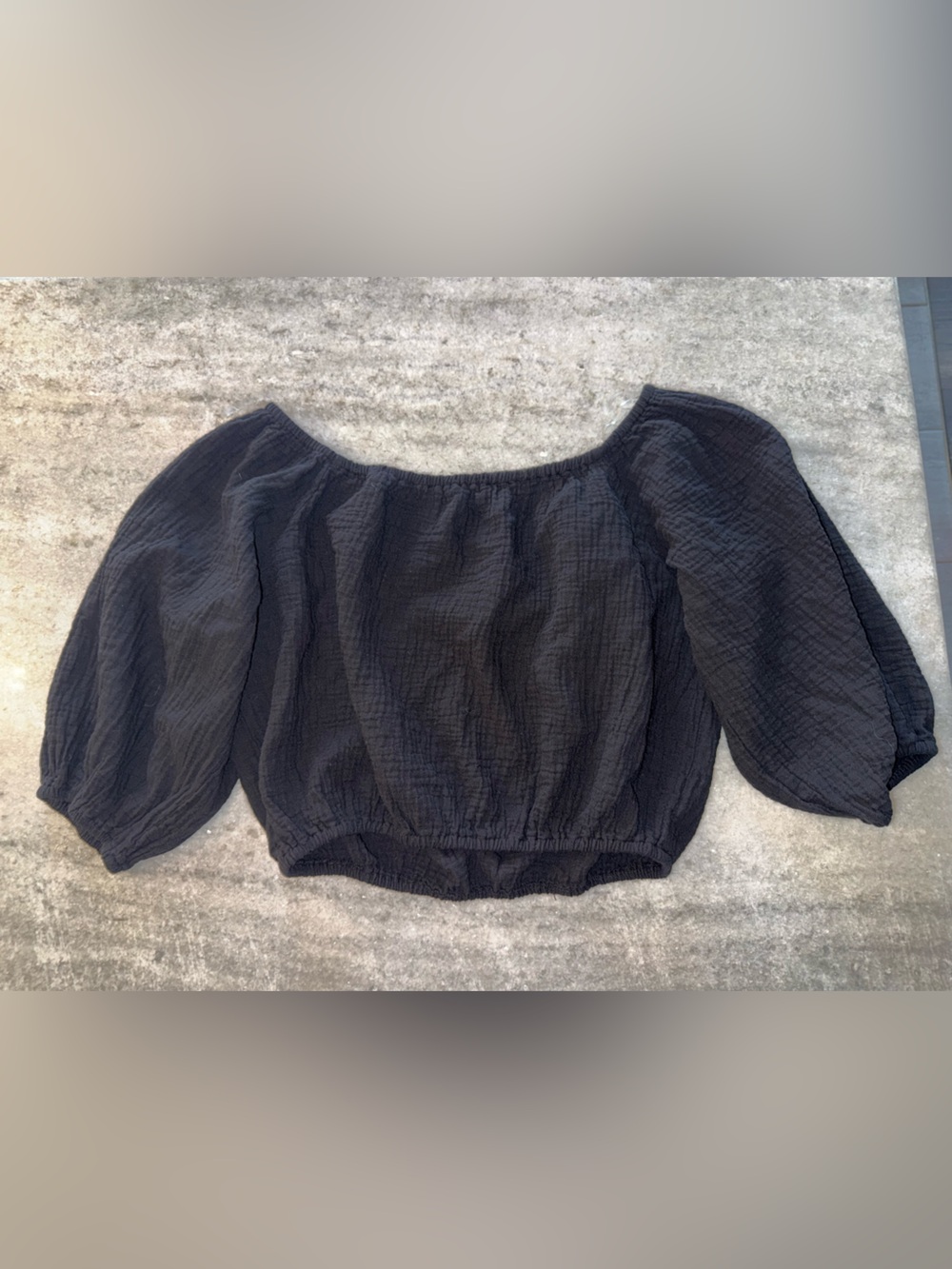 Bobi Off The Shoulder Gauze Top